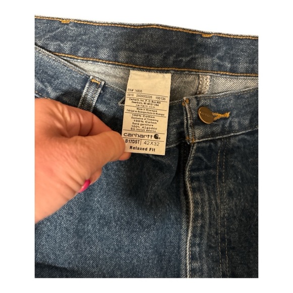 Carhartt Blue Relaxed Fit Jeans 42/29 - Picture 3 of 3